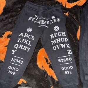 Kids black craft ouija joggers